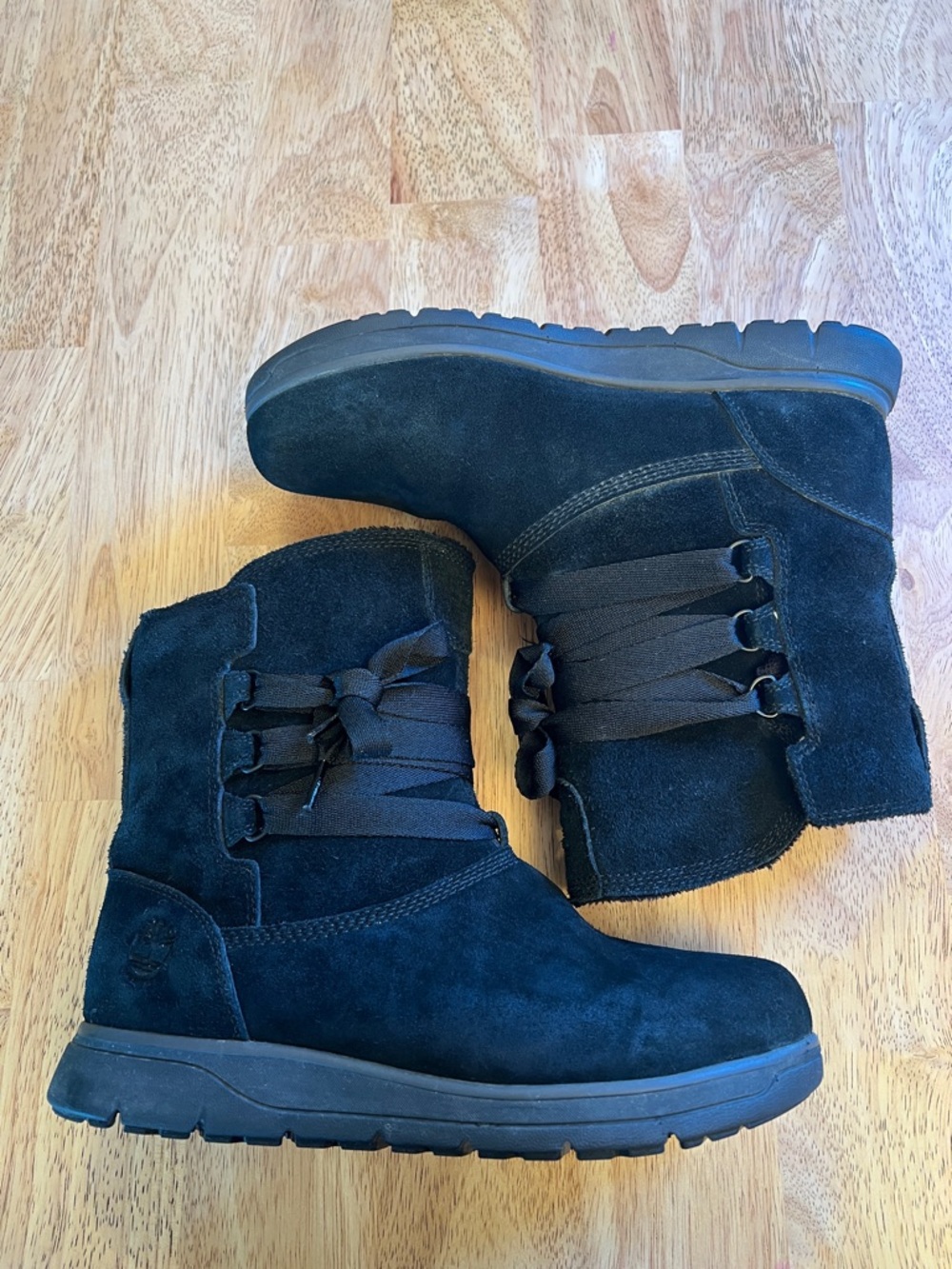 Timberland Black Leighland Pull-On Waterproof Boots US size 8 EU 39 - Picture 11 of 16